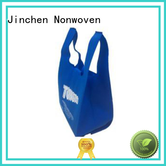 Jinchen printed pp non woven bags with customized logo for shopping mall