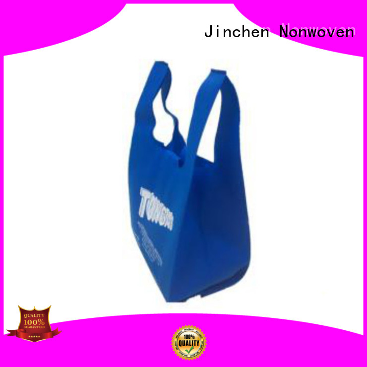 Jinchen t shirt vest u cut non woven bags for busniess for supermarket