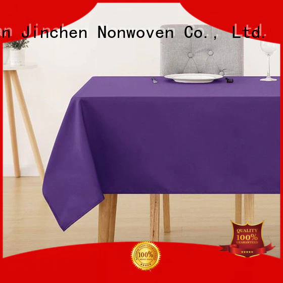 Jinchen tnt non woven fabric with printing for dinning room