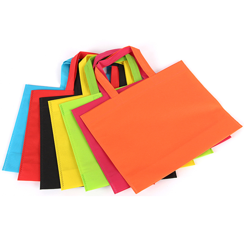 Custom print reusable supermarket shopping non woven carry fabric bag