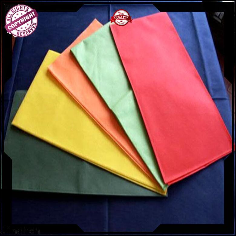 Jinchen top tnt non woven material with printing for restaurant