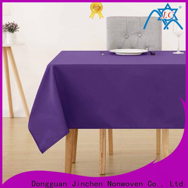 Jinchen waterproof fabric tablecloths manufacturer for sale