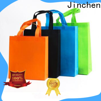 Jinchen recyclable non woven tote bags wholesale handbags for supermarket