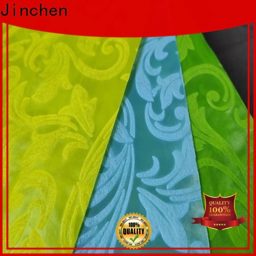 Jinchen colorful non woven printed fabric rolls one-stop services for furniture