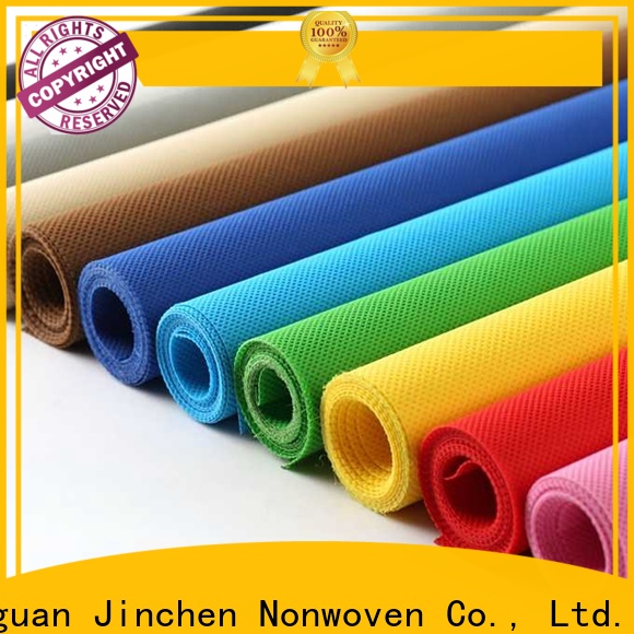 Jinchen non woven printed fabric rolls spot seller for furniture