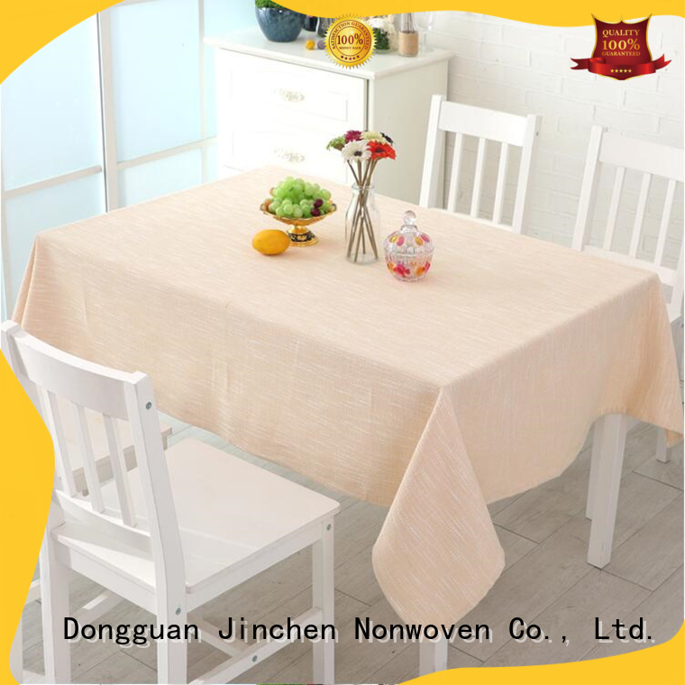 custom non woven fabric tablecloth with printing for dinning room