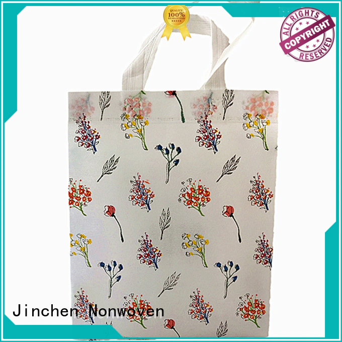 Jinchen eco friendly pp non woven bags with customized logo for sale
