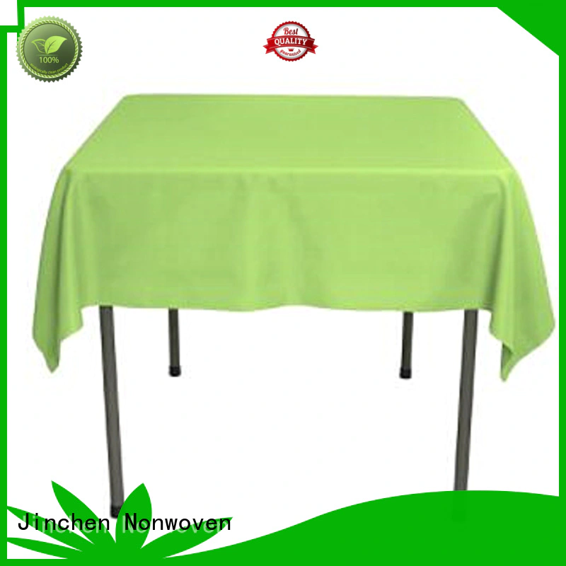 Jinchen high quality non woven table covers with customized service for restaurant